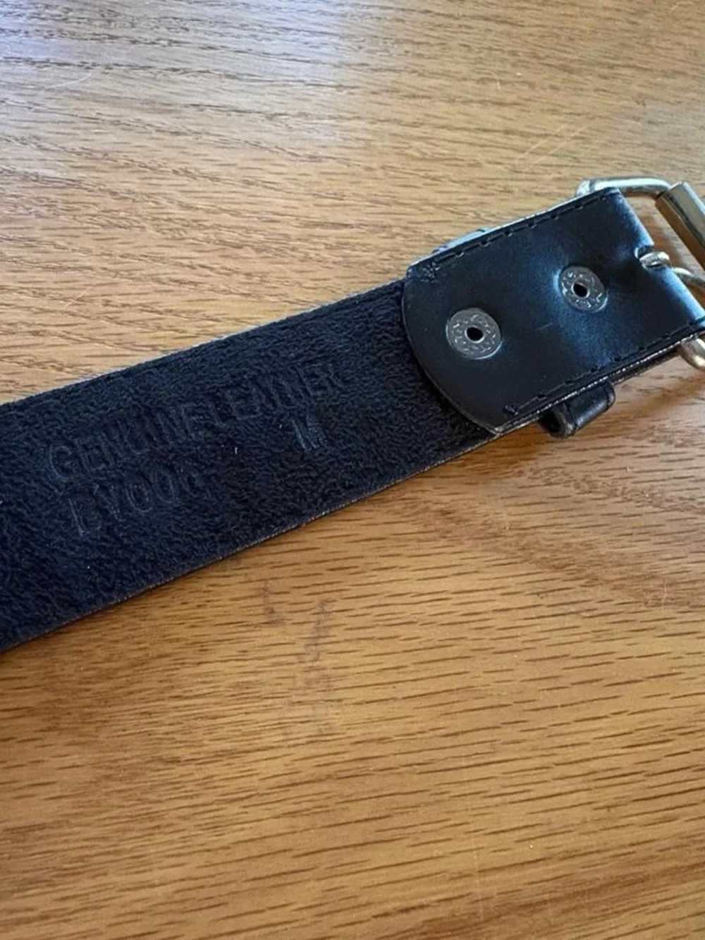 Y2K black studded Mud Flap Girl belt men’s M genuine leather 2000s skater grunge